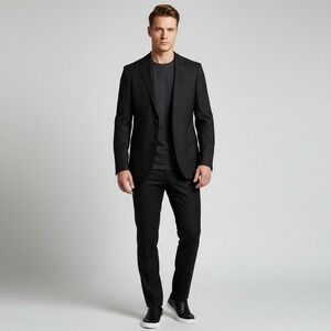 SuitSupply Sienna Black Single Breasted Blazer Mens Size 48EU 38US‎ Regular $649